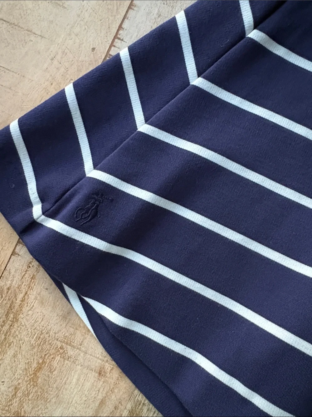 NWOT Ralph Lauren Girls Navy and White Striped Dress L(12-14)